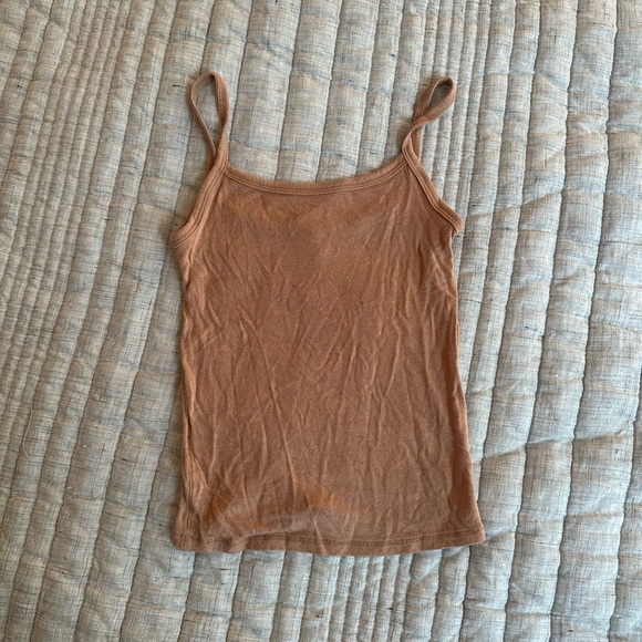 Skims Sleep Tank Top in Ochre - Picture 2 of 3